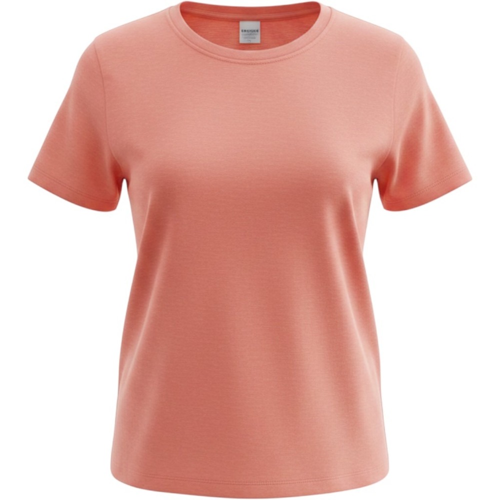 Good American crewneck t-shirt cropped fit boxy boyfriend casual tee 3XL Coral